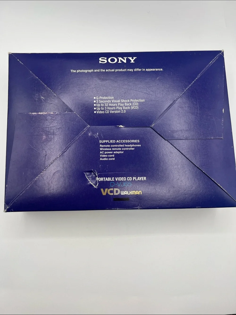 VTG Sony Video CD Walkman D-VJ65 Complete in Box